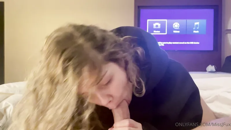 MissJFux Quick Blowjob White Monster of Cock