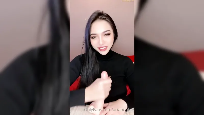 Super Alluring Asian Babe Ariaboobie Jerk Off Instructions