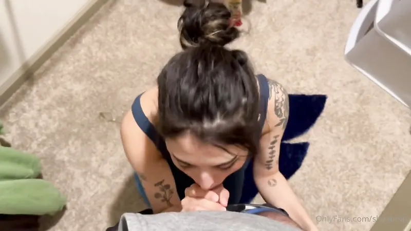 Cute Shea Briar Clothed Blowjob