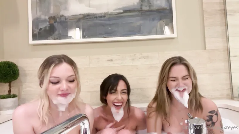 Social Media Hotties Sierra Rain and BFFs Teasing Your Hard Cock